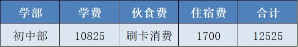 2025年揭阳市揭东区光正实验学校初中部收费标准