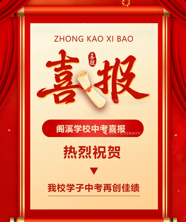 2025年达州高新区阁溪学校中考成绩升学率(中考喜报)