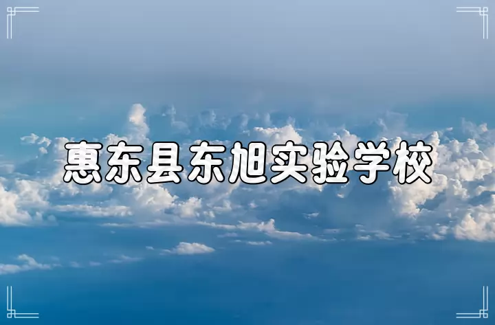 惠东县东旭实验学校