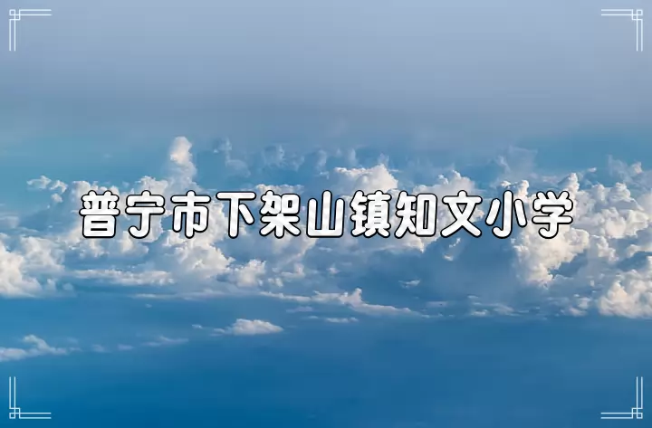 普宁市下架山镇知文小学