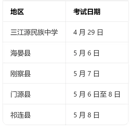 体育考试安排