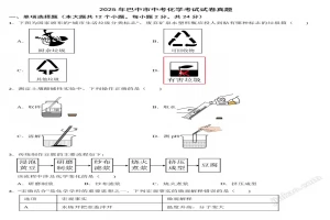 2025年巴中市中考化学考试试卷真题(附答案)
