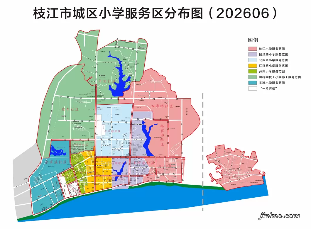 小学学区示意图