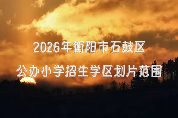2026年衡阳市石鼓区公办小学招生学区划片范围一览